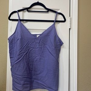 Purple spaghetti strap cami